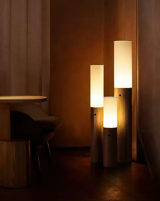 Timber Column Floor Lamp-DWHOME