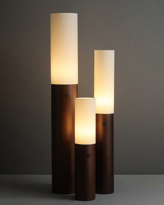 Timber Column Floor Lamp.