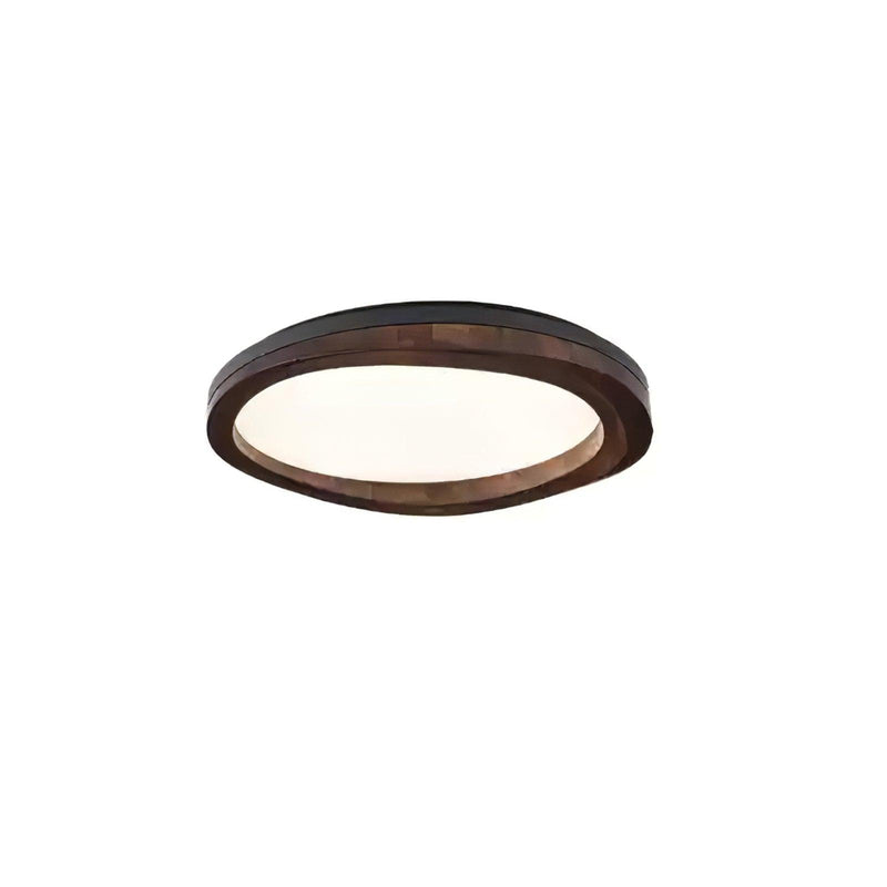 Timber Round Wood Ceiling Lamp-DWHOME