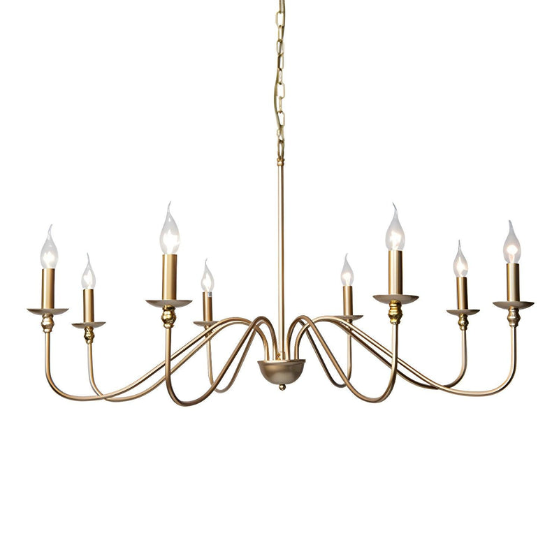 Timeless Gold Candle Chandelier-DWHOME