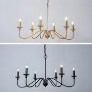 Timeless Gold Candle Chandelier-DWHOME