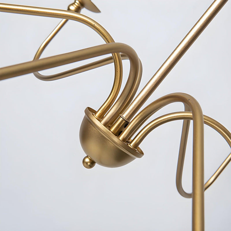 Timeless Gold Candle Chandelier-DWHOME