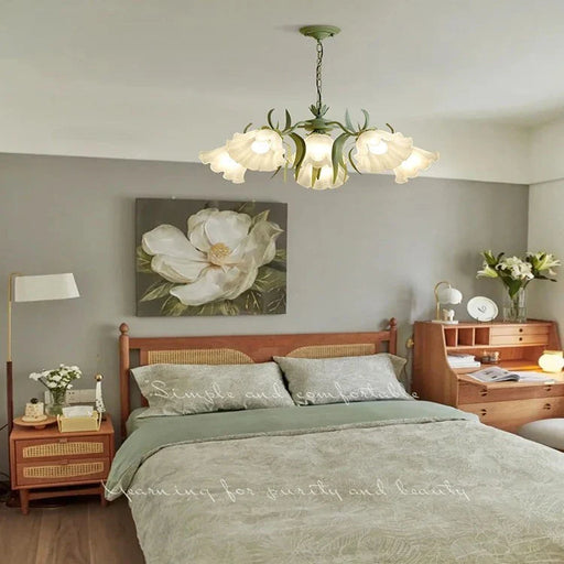 Tina Green French Style Flower Chandelier.