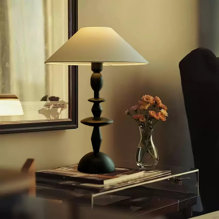 Tournage Wood Table Lamp-DWHOME