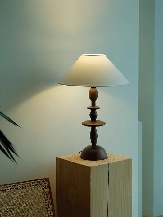 Tournage Wood Table Lamp-DWHOME