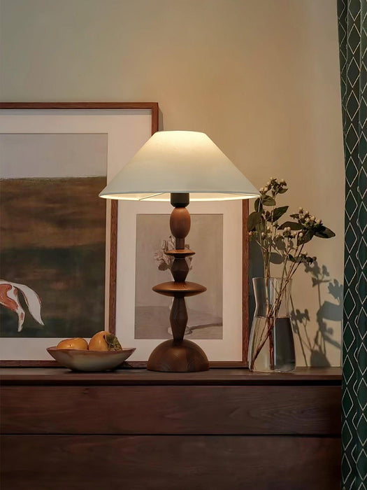 Tournage Wood Table Lamp-DWHOME