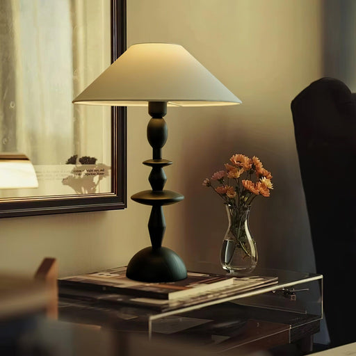 Tournage Wood Table Lamp-DWHOME