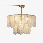 Traditional Classic Metal Glass Chandelier-DWHOME