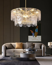 Traditional Classic Metal Glass Chandelier-DWHOME