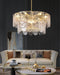 Traditional Classic Metal Glass Chandelier - DWHOME