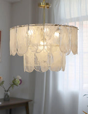Traditional Classic Metal Glass Chandelier-DWHOME