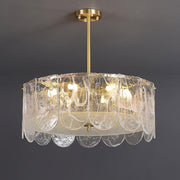 Traditional Classic Metal Glass Chandelier-DWHOME
