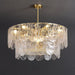 Traditional Classic Metal Glass Chandelier - DWHOME