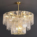 Traditional Classic Metal Glass Chandelier - DWHOME