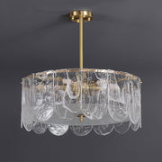Traditional Classic Metal Glass Chandelier-DWHOME
