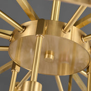 Traditional Classic Metal Glass Chandelier-DWHOME