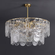 Traditional Classic Metal Glass Chandelier-DWHOME