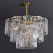 Traditional Classic Metal Glass Chandelier - DWHOME