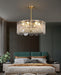 Traditional Classic Metal Glass Chandelier - DWHOME