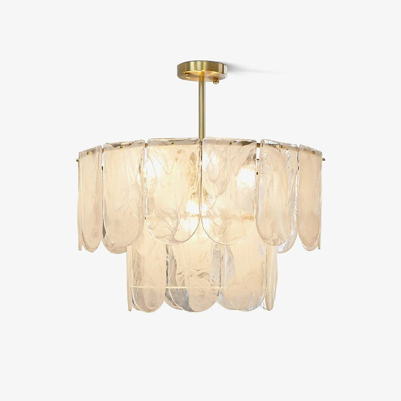 Traditional Classic Metal Glass Chandelier-DWHOME
