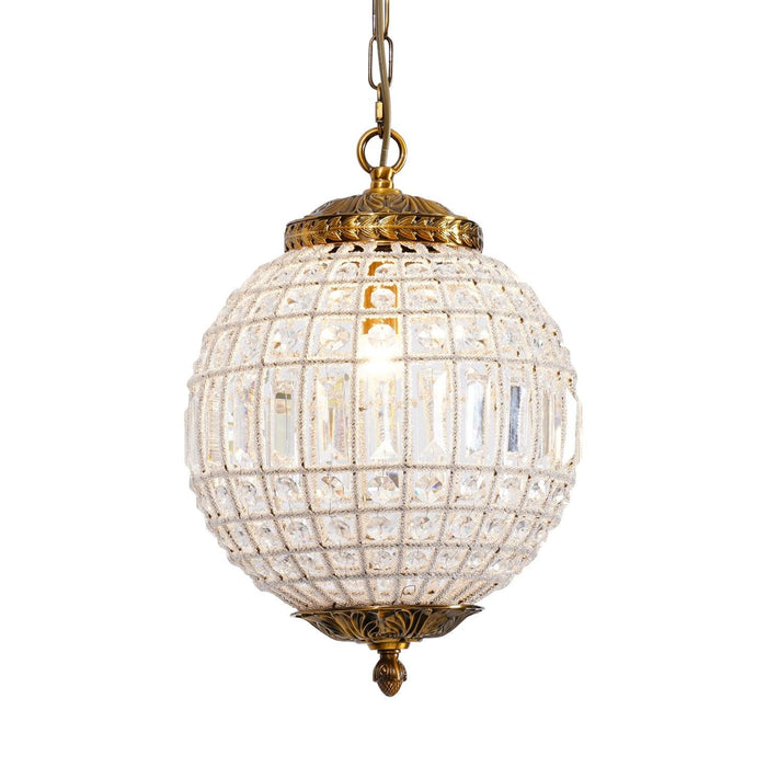 "Lustre globe traditionnel doré - DWHOME"
