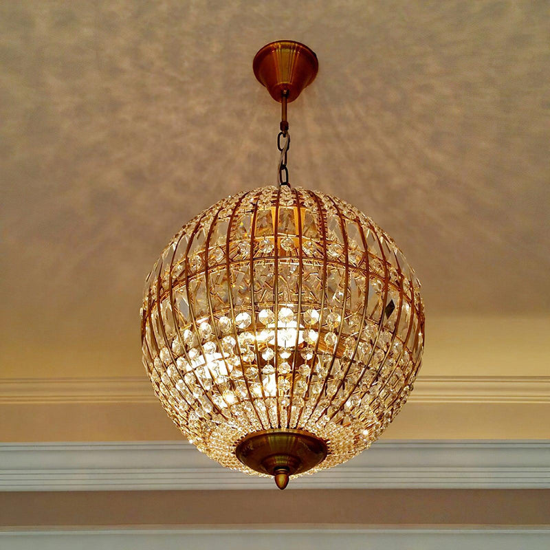 Traditional Gold Globe Chandelier-DWHOME