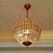 Traditional Gold Globe Chandelier.