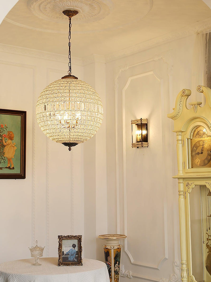 Traditional Gold Globe Chandelier-DWHOME