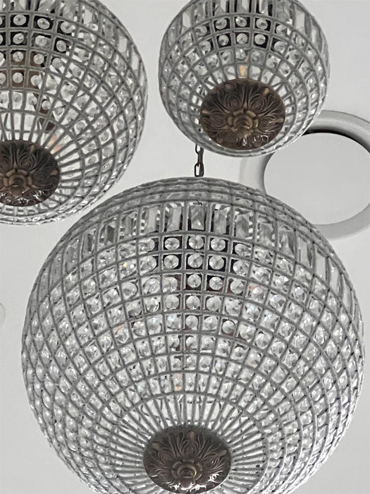 "Lustre globe traditionnel doré - DWHOME"