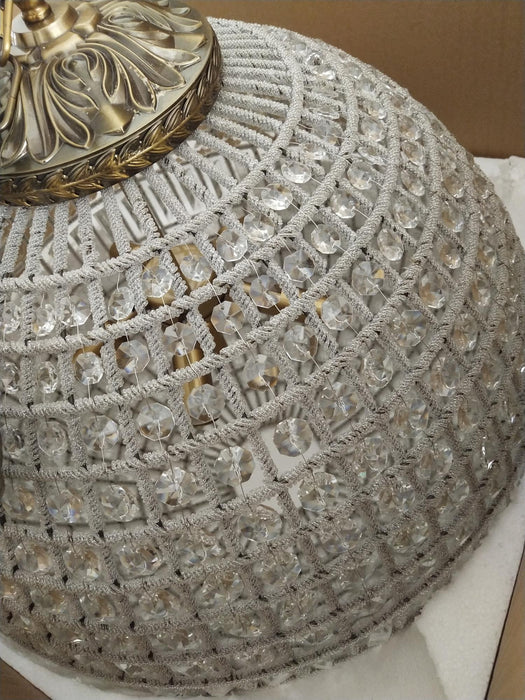 "Lustre globe traditionnel doré - DWHOME"