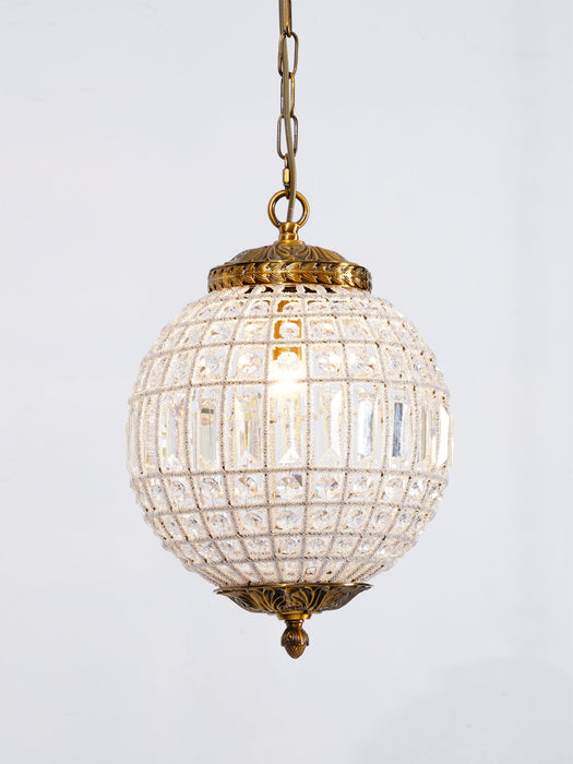 Traditional Gold Globe Chandelier.