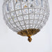 Traditional Gold Globe Chandelier.