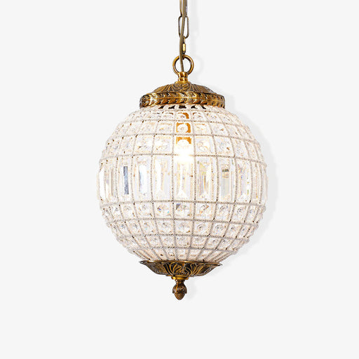 Traditional Gold Globe Chandelier.