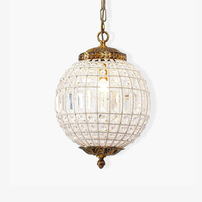 "Lustre globe traditionnel doré - DWHOME"