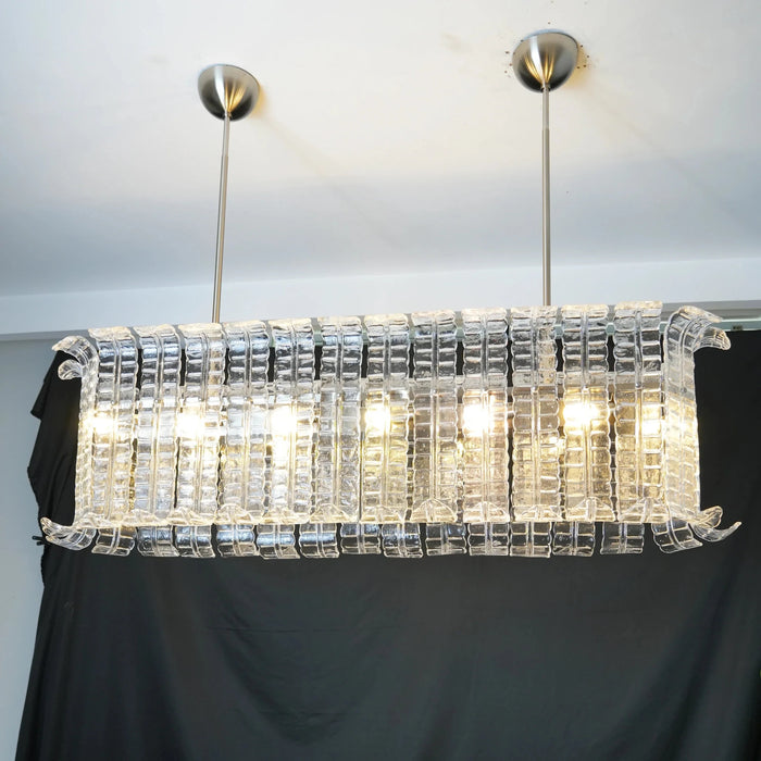 Transparent Murano Leaf Shaped Chandelier-DWHOME