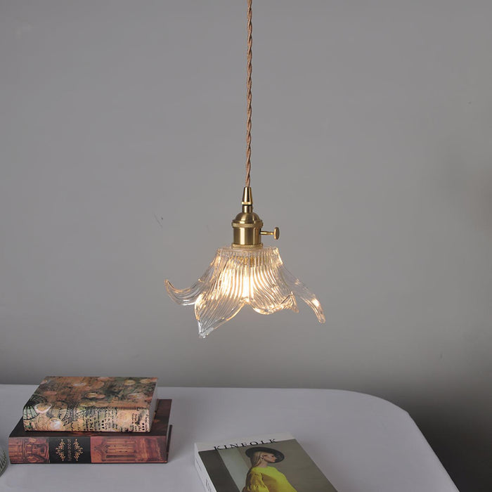 Transparent Crystal Pendant Light.