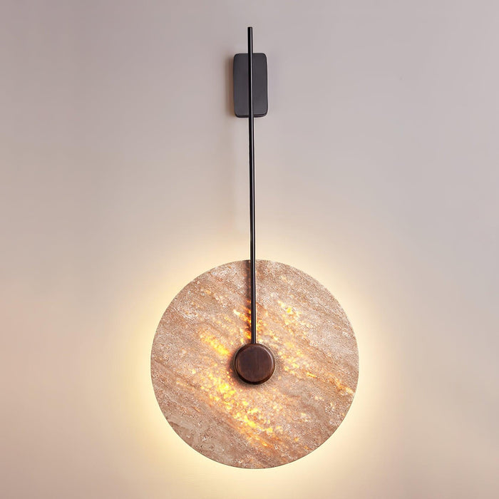 Travertine Disc Wall Lamp - DWHOME