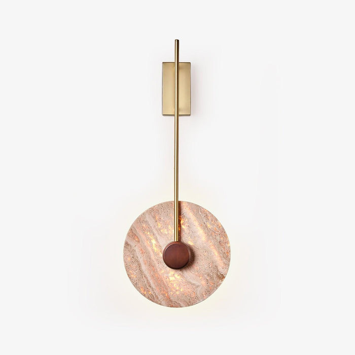 Travertine Disc Wall Lamp - DWHOME