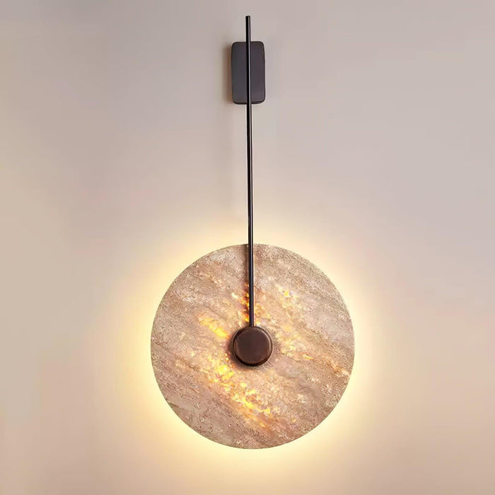 Travertine Disc Wall Lamp - DWHOME