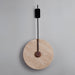 Travertine Disc Wall Lamp - DWHOME