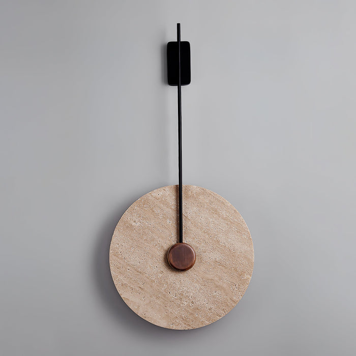 Travertine Disc Wall Lamp