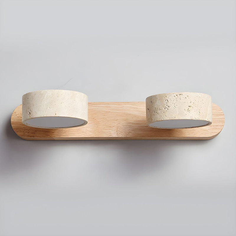 Travertine Duo Wall Light-DWHOME