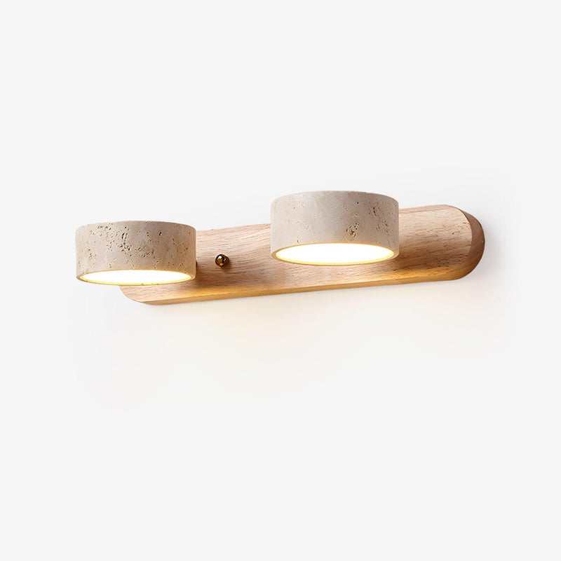 Travertine Duo Wall Light-DWHOME