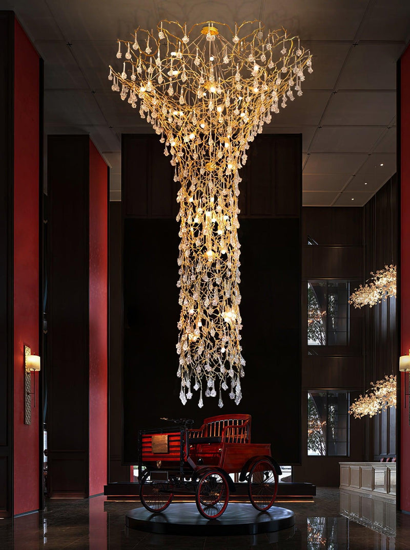 Tree Branch Staircase Chandelier-DWHOME