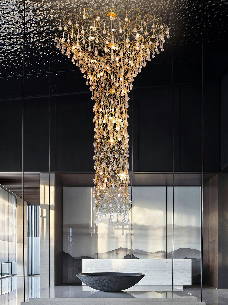 Tree Branch Staircase Chandelier-DWHOME