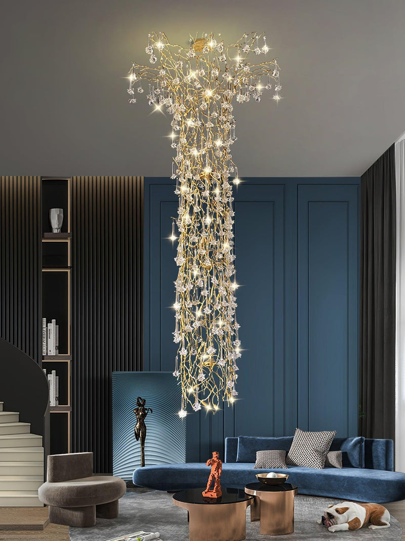 Tree Branch Staircase Chandelier-DWHOME