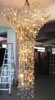 Tree Branch Staircase Chandelier-DWHOME