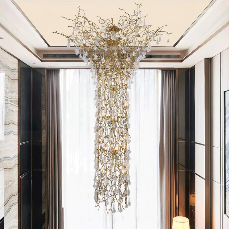 Tree Branch Staircase Chandelier-DWHOME