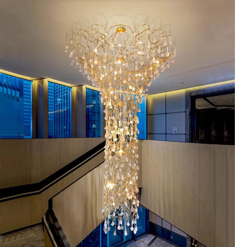 Tree Branch Staircase Chandelier-DWHOME