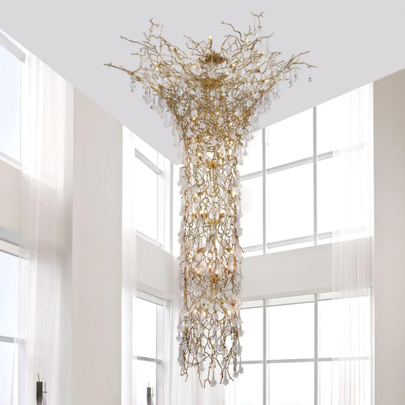 Tree Branch Staircase Chandelier-DWHOME